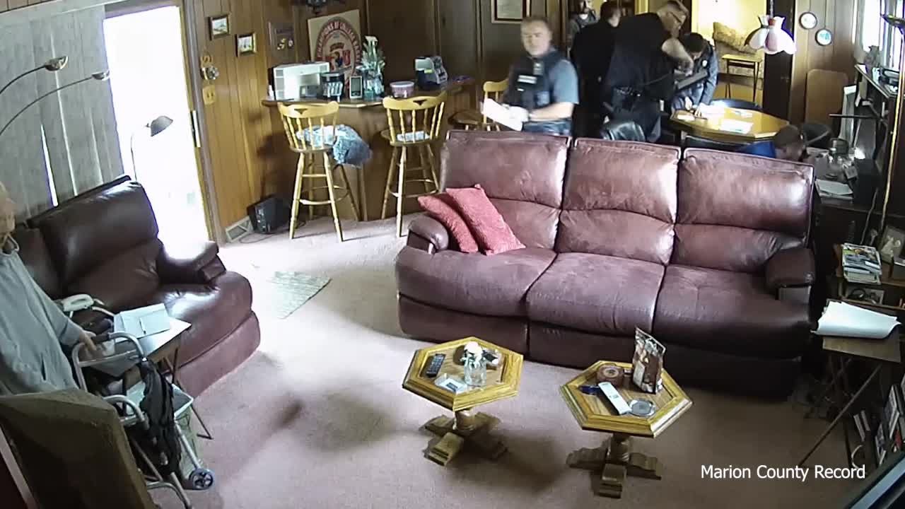 Watch: Kansas authorities search home of newspaper publisher's mother
