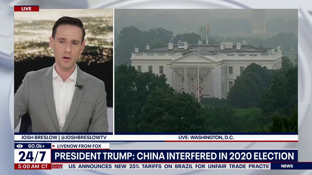 Trump says China interfered in 2020 election